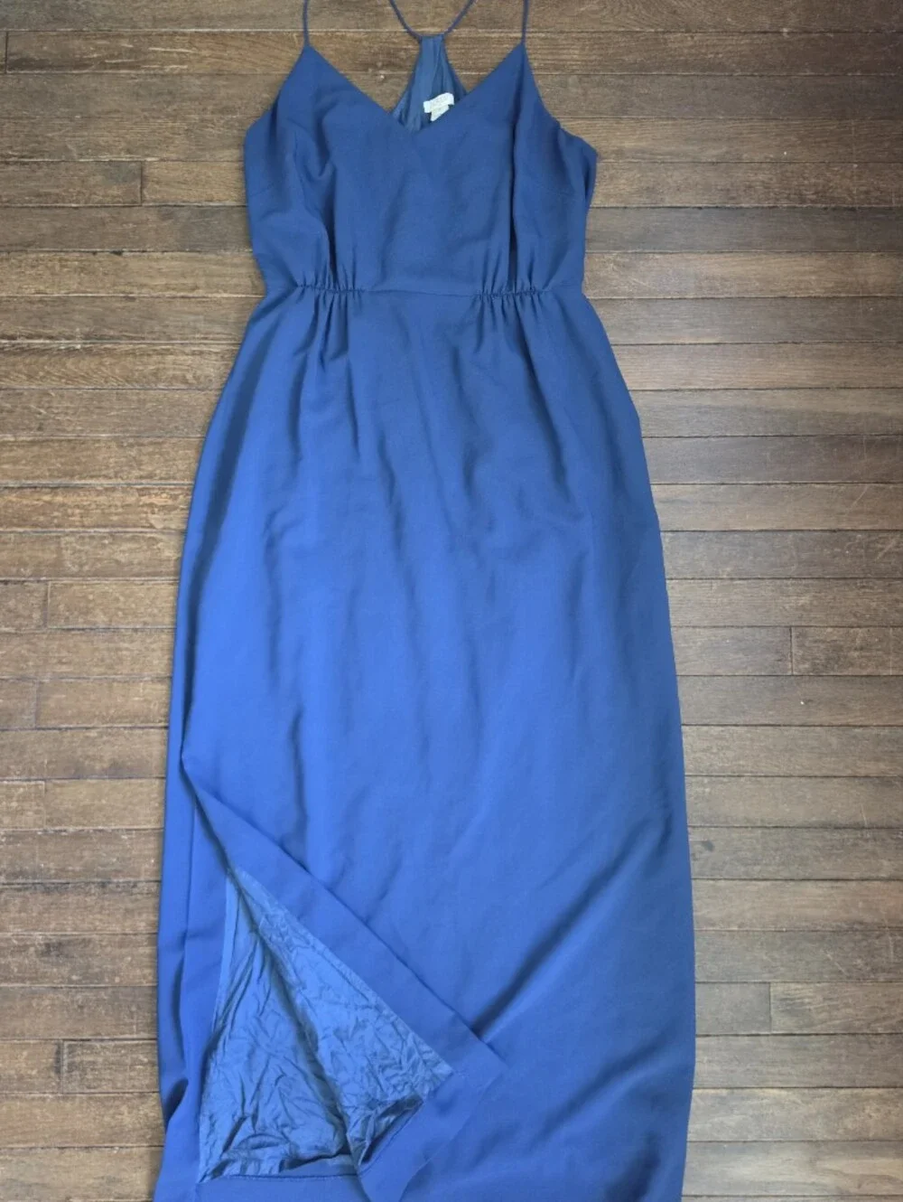 J. Crew Cobalt Blue Spaghetti-Strap Maxi Dress